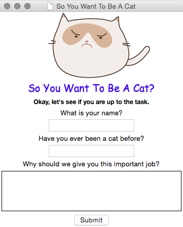Cat App Example