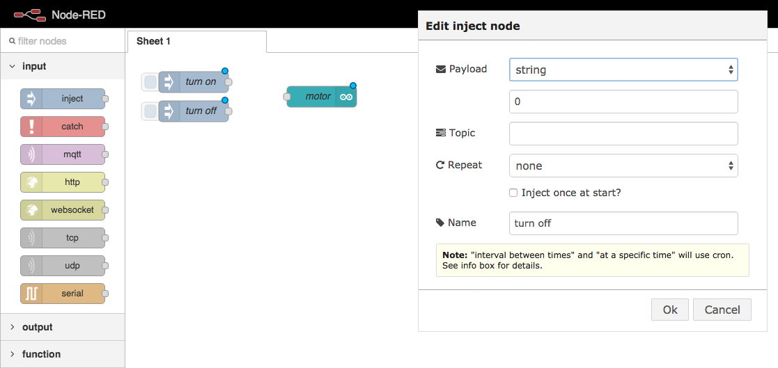 Inject Node Configuration