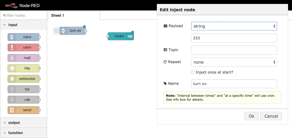 Inject Node Configuration