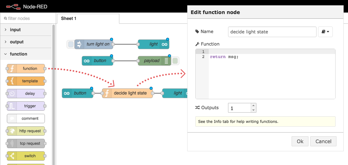 Full Circuit with Function Node